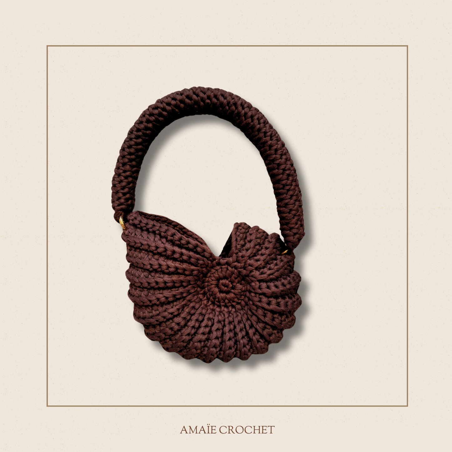 Sac coquillage - Marron